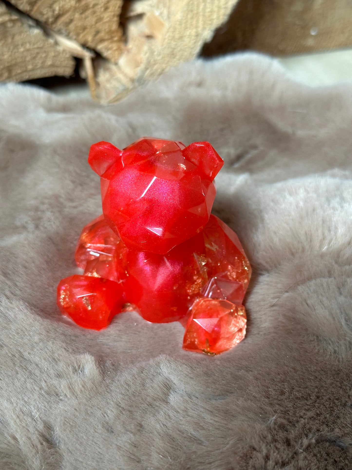 Teddy aus Epoxidharz, verschiedene Farben