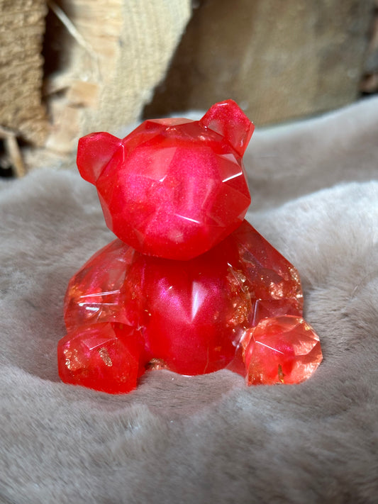 Teddy aus Epoxidharz, verschiedene Farben