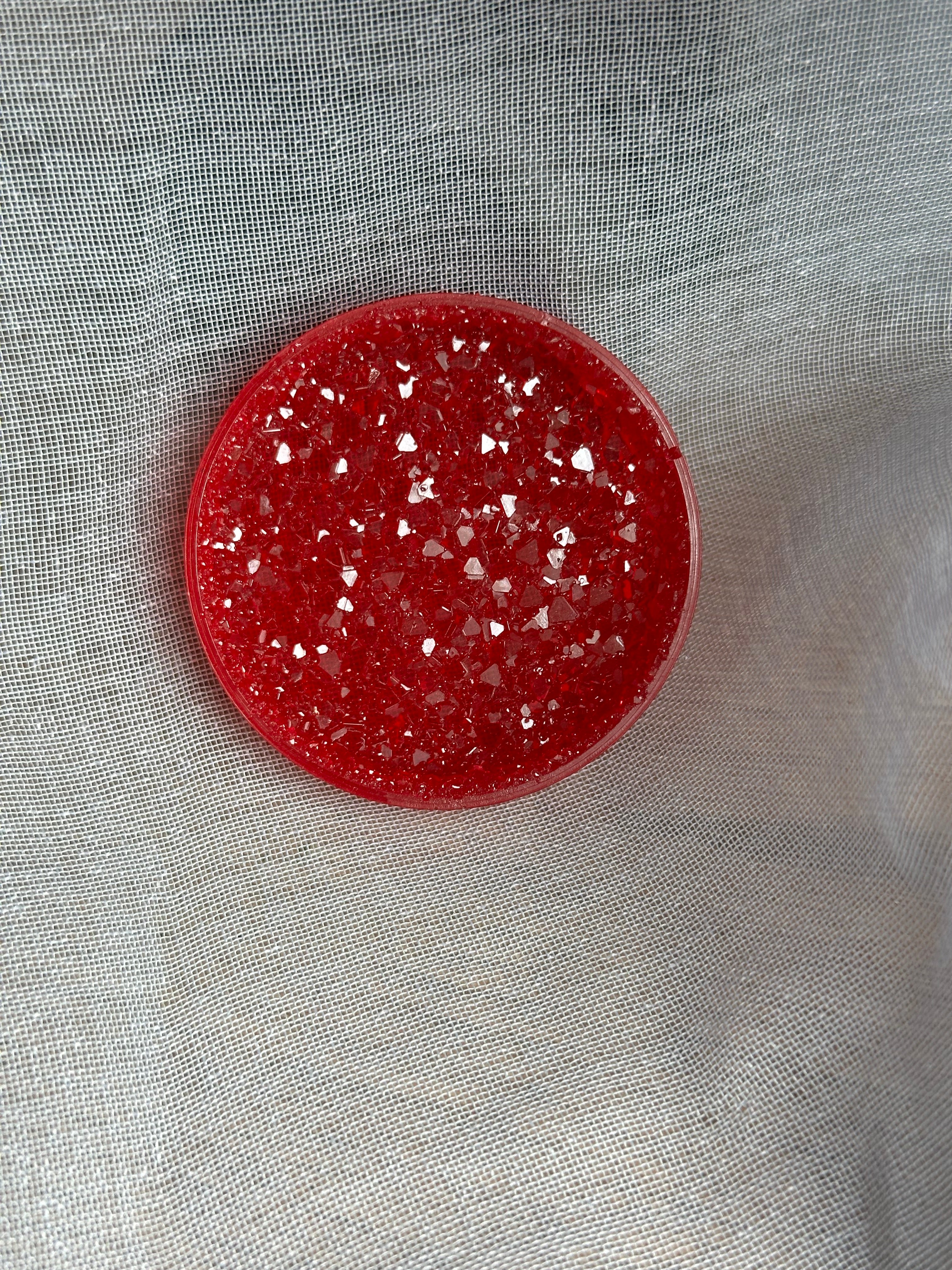 Glitzerschale aus Epoxidharz, verschiedene Farben