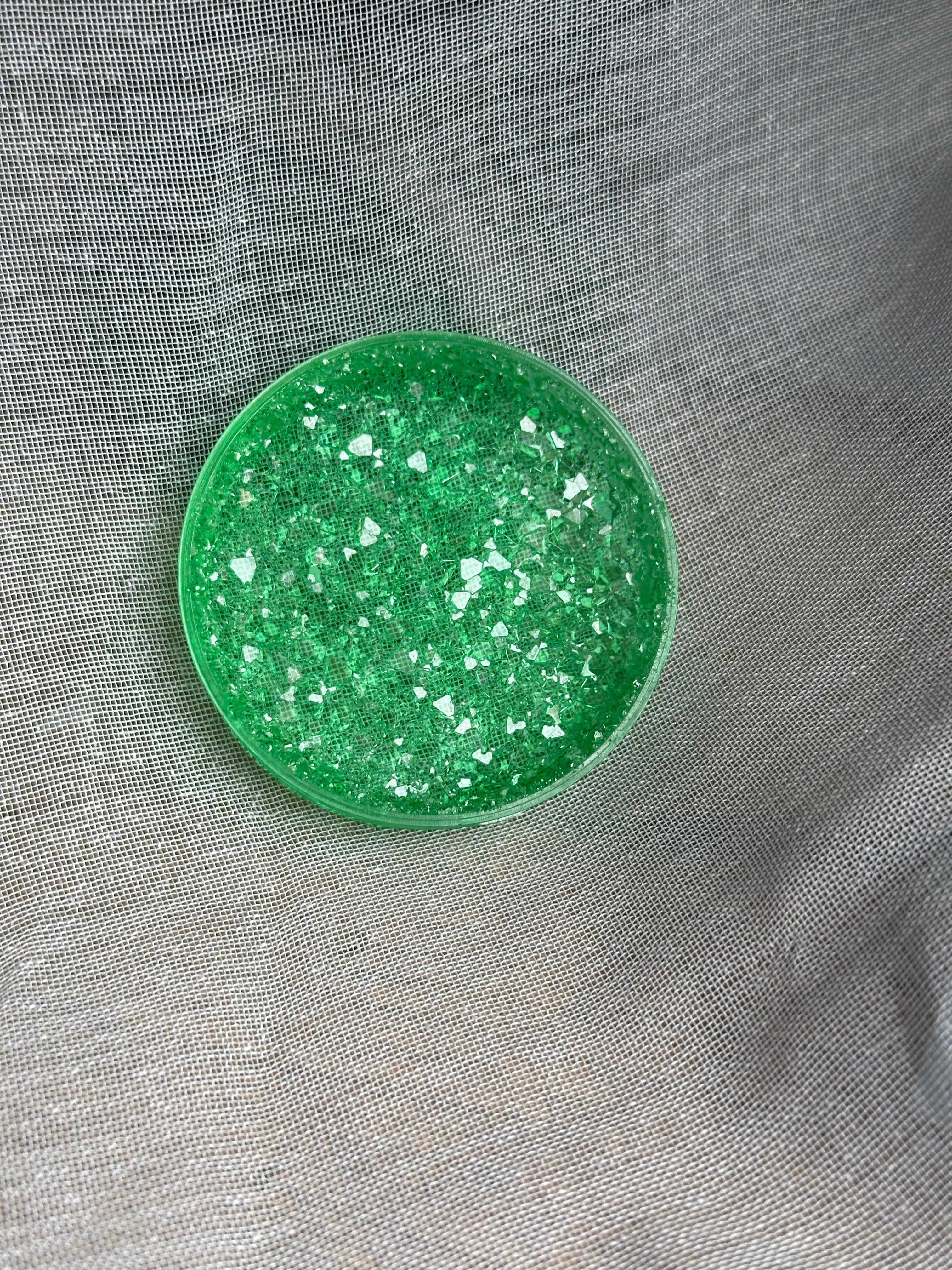 Glitzerschale aus Epoxidharz, verschiedene Farben