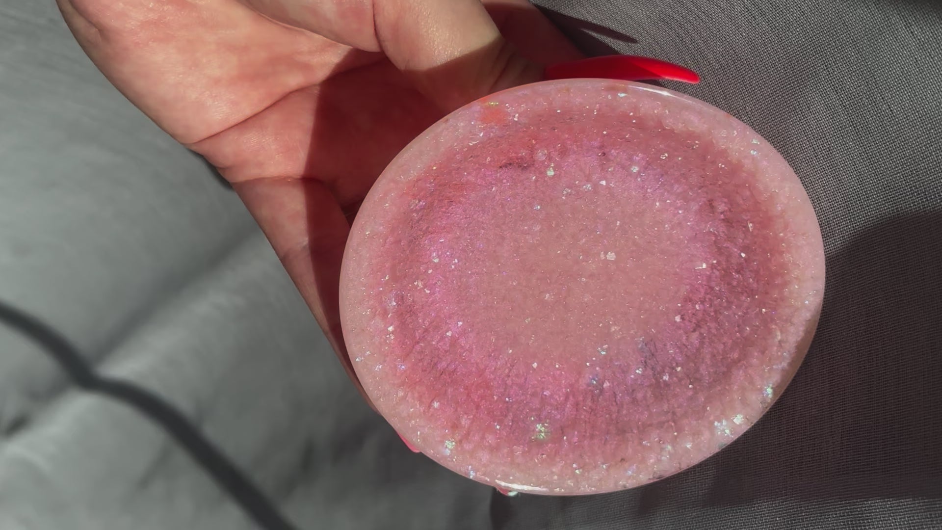 Glitzerschale aus Epoxidharz, verschiedene Farben